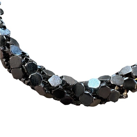 Vintage Metal Work 2” Silver Hoop Earrings - Picture 11 of 14